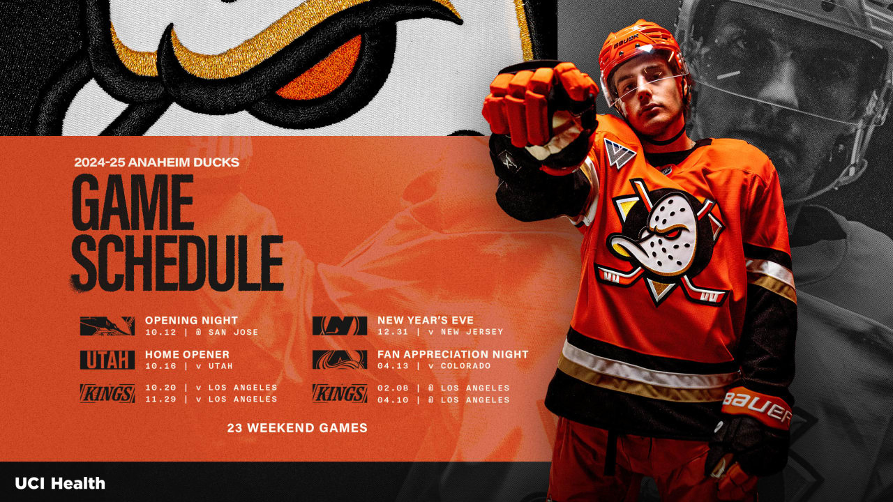 Ducks 2024-25 Schedule Announced | Anaheim Ducks in NHL Anaheim Ducks 2025 Calendar Printable