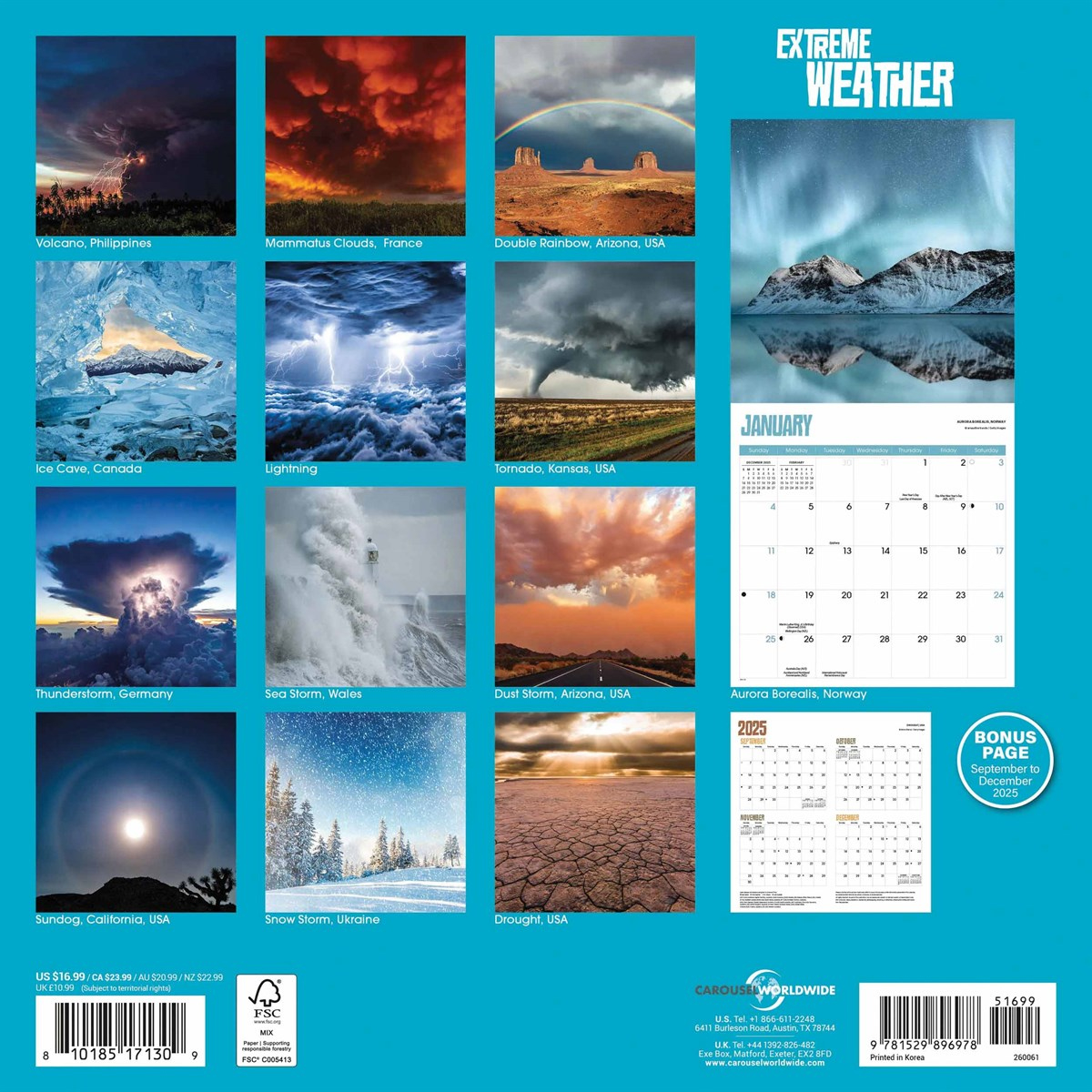 Extreme Weather Calendar 2026 regarding Extreme Weather 2025 Calendar Printable