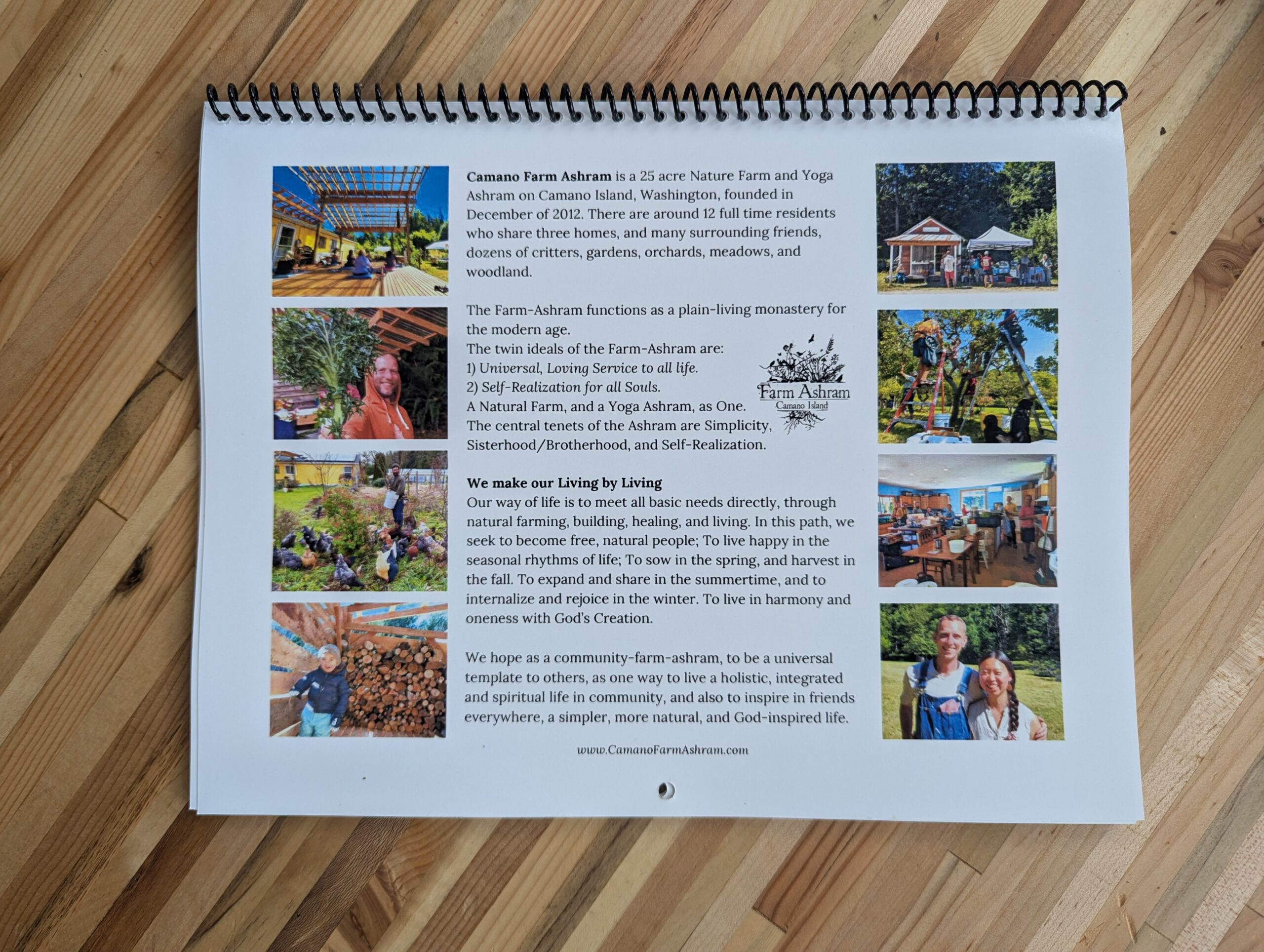 Farm Ashram Calendar 2025 - Camano Farm Ashram in Ranch Life 2025 Calendar Printable