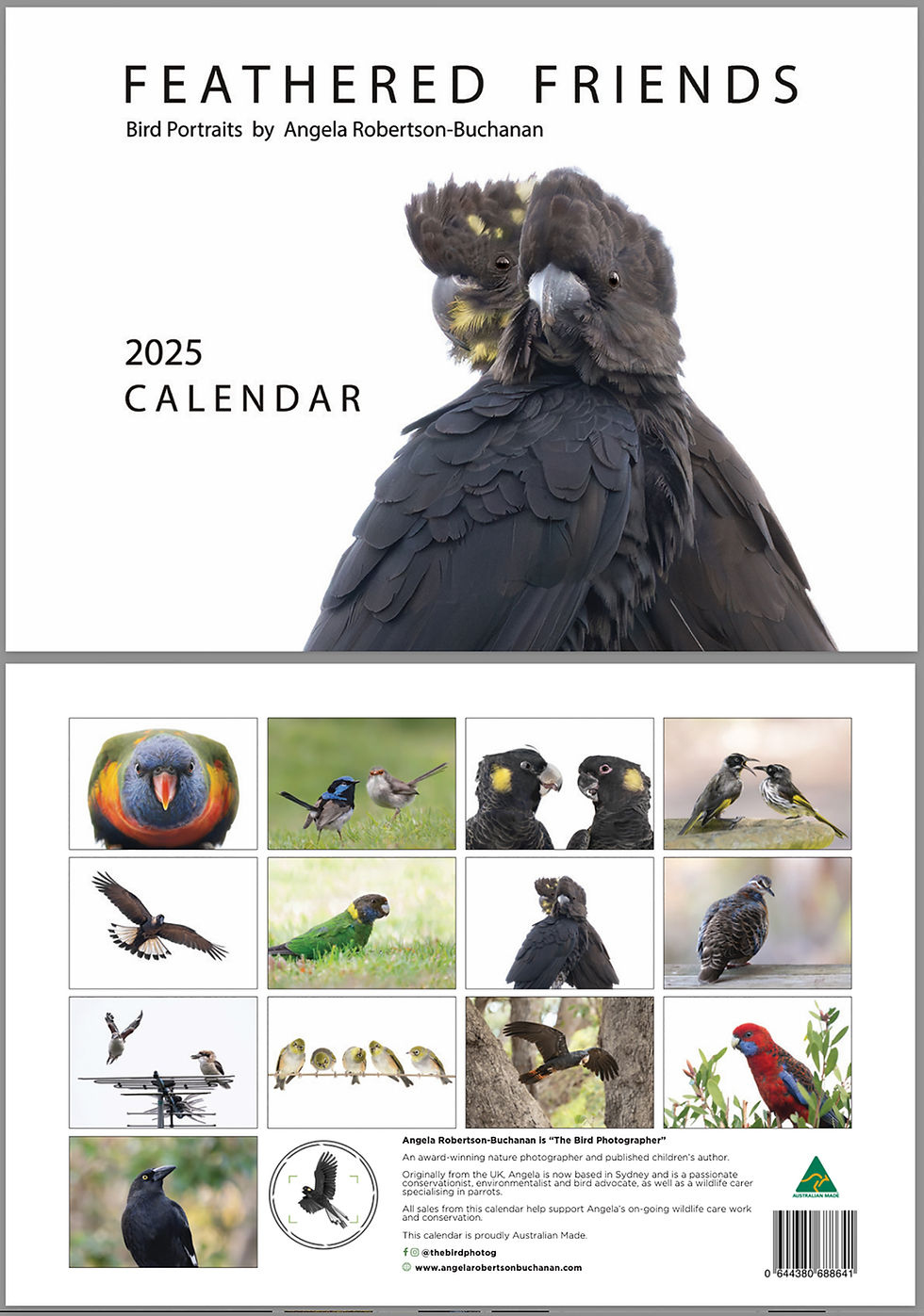 Feathered Friends - 2025 Calendar | Bird Photographer inside Feathered Friends 2025 Calendar Printable