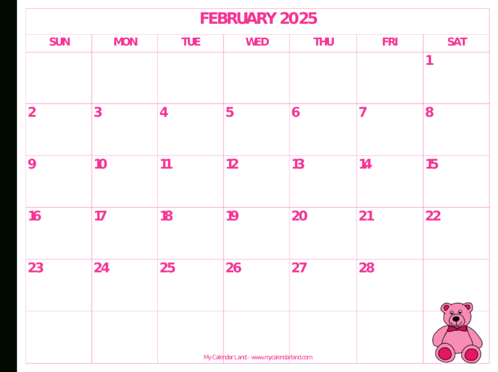 South Dakota 2025 Calendar  Printable
