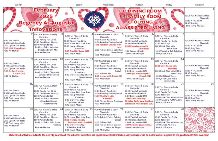 Unforgettable Senior Moments 2025 Calendar Printable