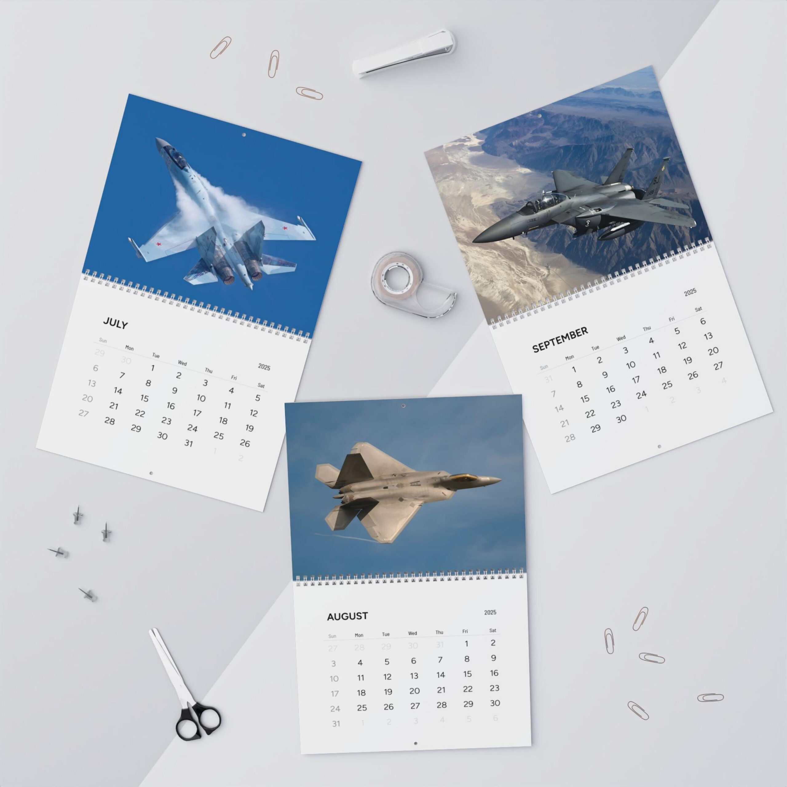 Fighter Jet Calendar - Etsy for Wwii Military Aircraft 2025 Calendar Printable