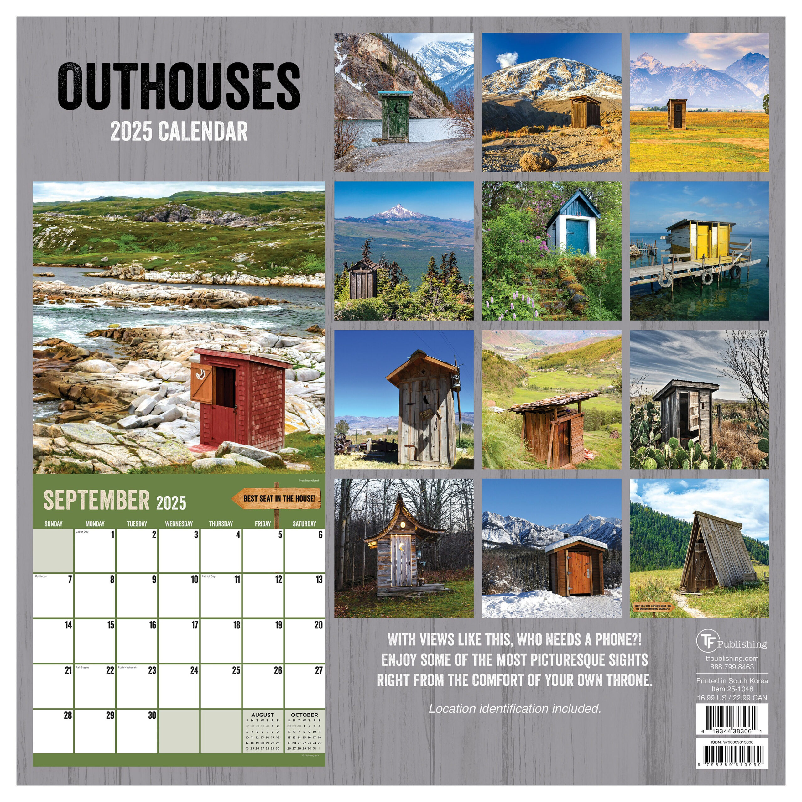 Final Sale 2025 Outhouses Wall Calendar - Etsy in Outhouses 2025 Calendar Printable