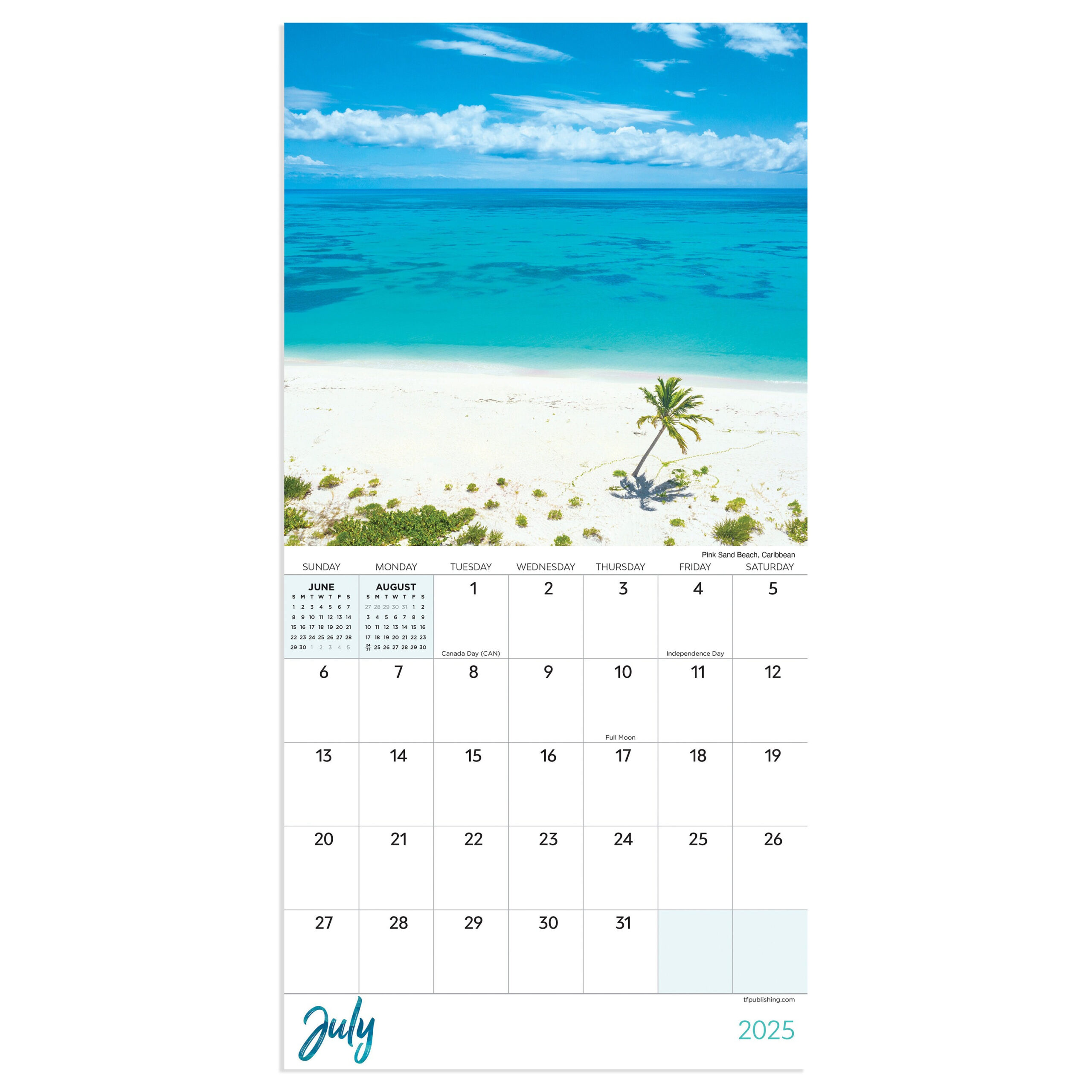 Final Sale 2025 Tropical Beaches Mini Calendar - Etsy pertaining to Ah Beach 2025 Calendar Printable