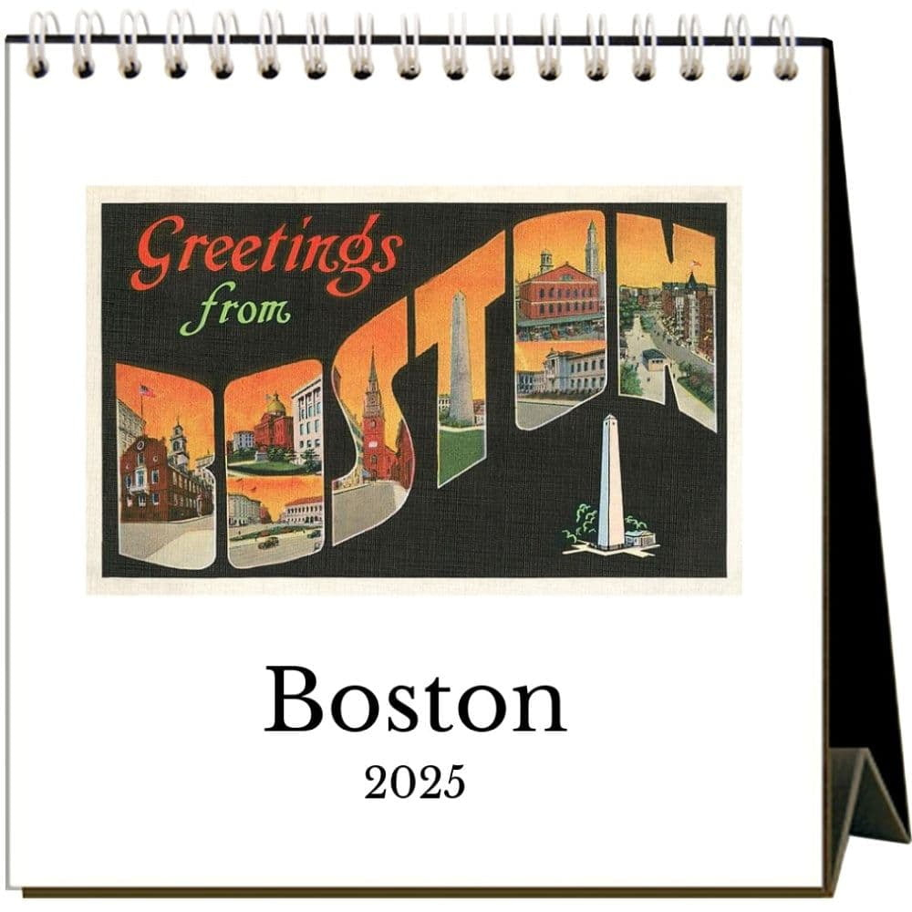 Found Image Press, Boston Nostalgic 2025 Easel Desk Calendar pertaining to Boston Nostalgic 2025 Easel Calendar Printable