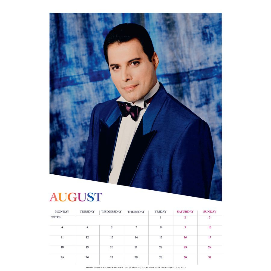 Freddie Mercury Kalender 2025 - Jahreskalender Jetzt Im Shop intended for Freddie Mercury Poster 2025 Calendar Printable