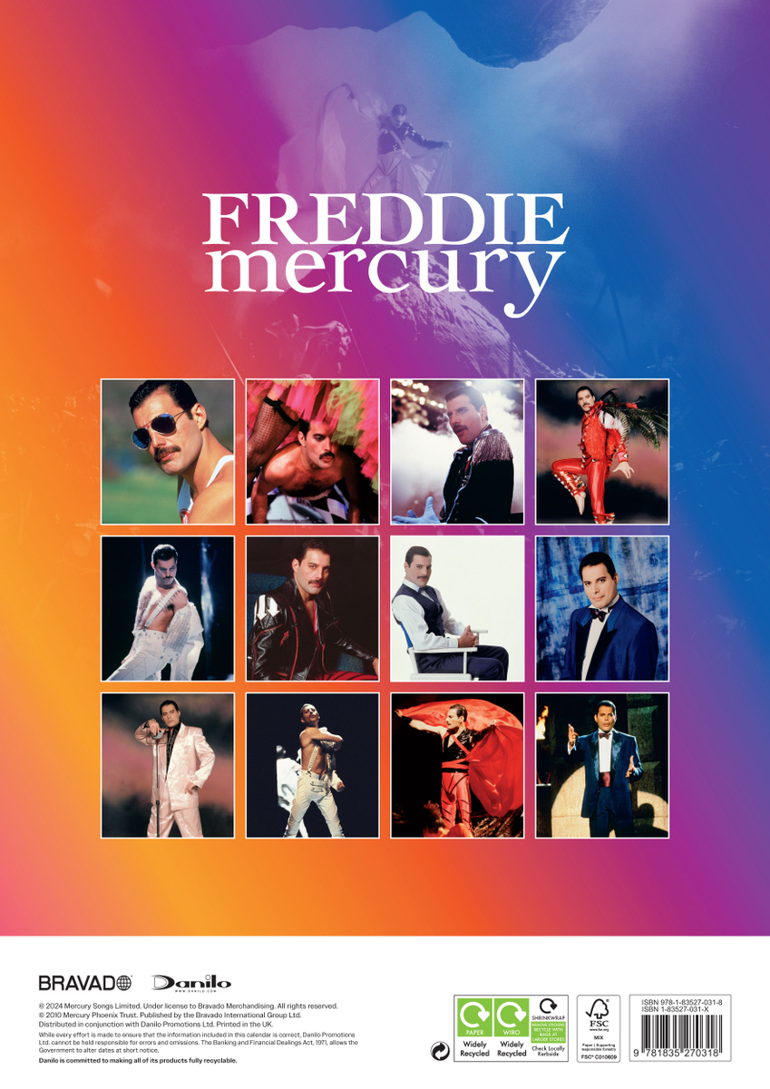 Freddie Mercury Kalender 2025 within Freddie Mercury Poster 2025 Calendar Printable