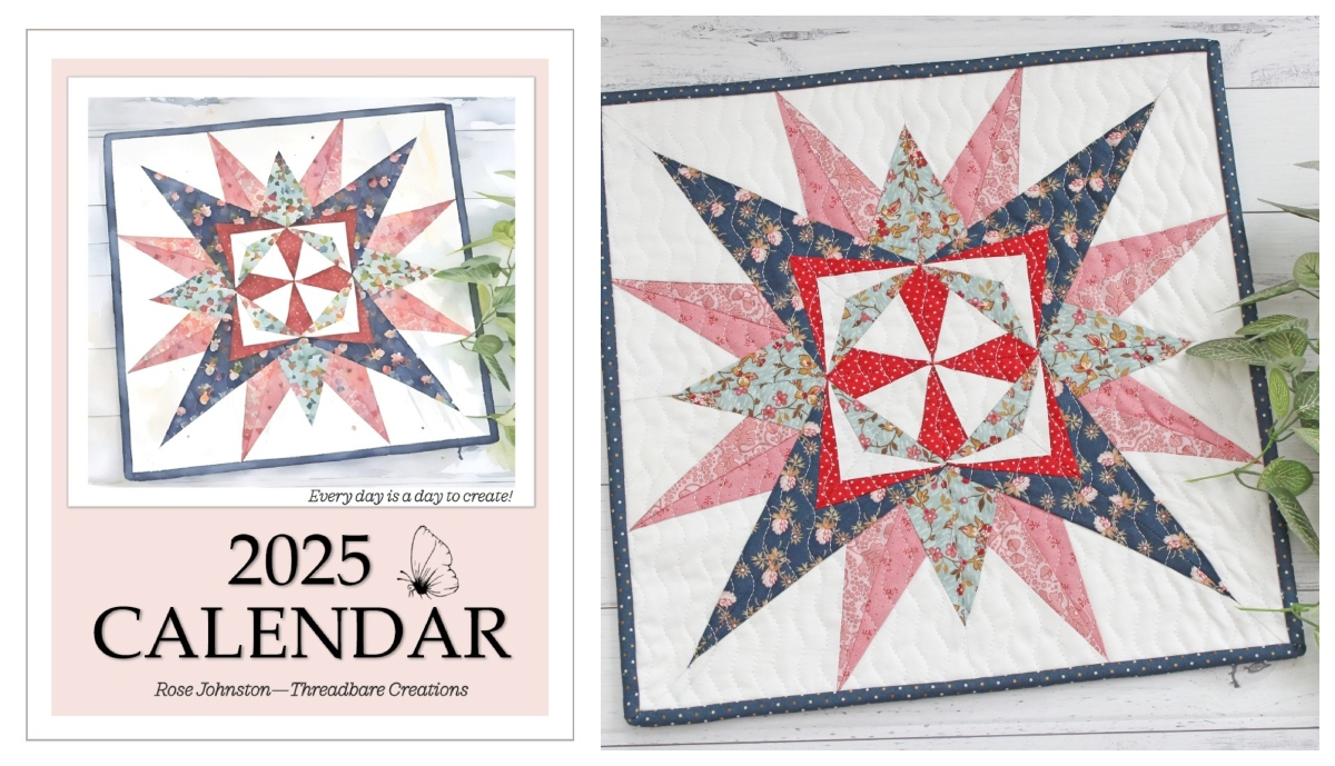 Free 2025 Calendar - Threadbare Creations within Art Of Quilt 2025 Calendar Printable