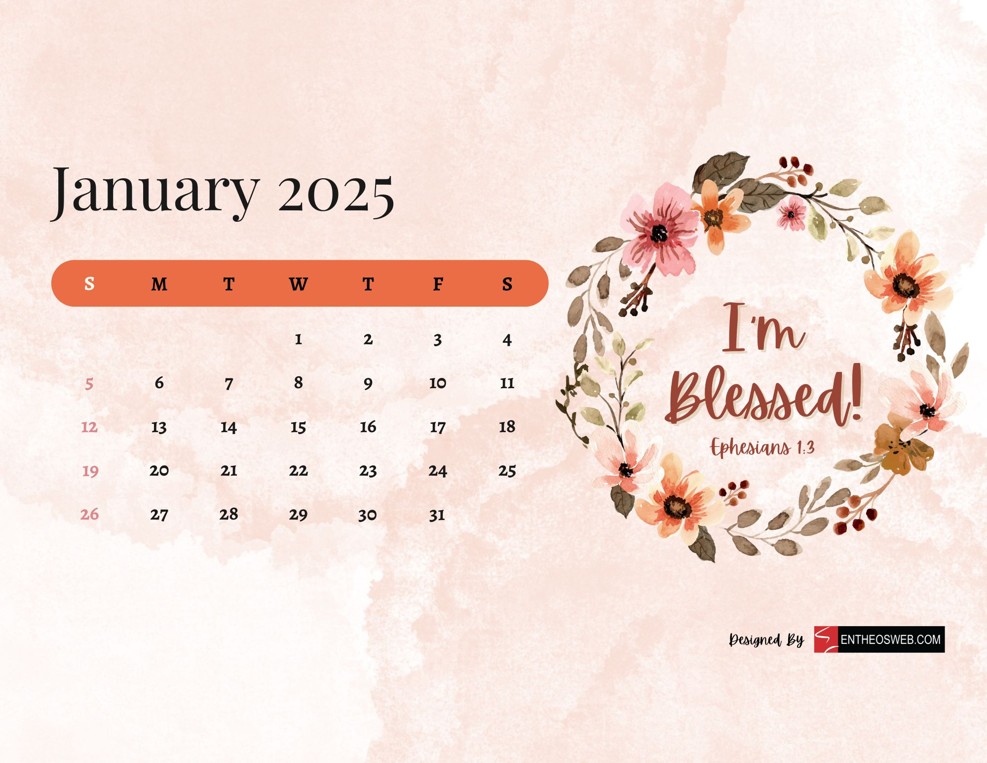 Free 2025 Christian Calendar Printable With Bible Verses | Entheosweb with regard to Bible Verses Photo 2025 Calendar Printable