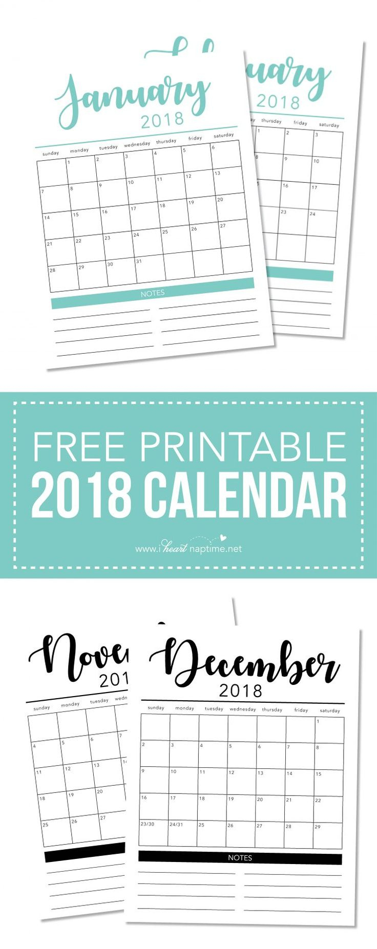 Free 2025 Printable Calendar Template - I Heart Naptime with Naptime 2025 Calendar Printable