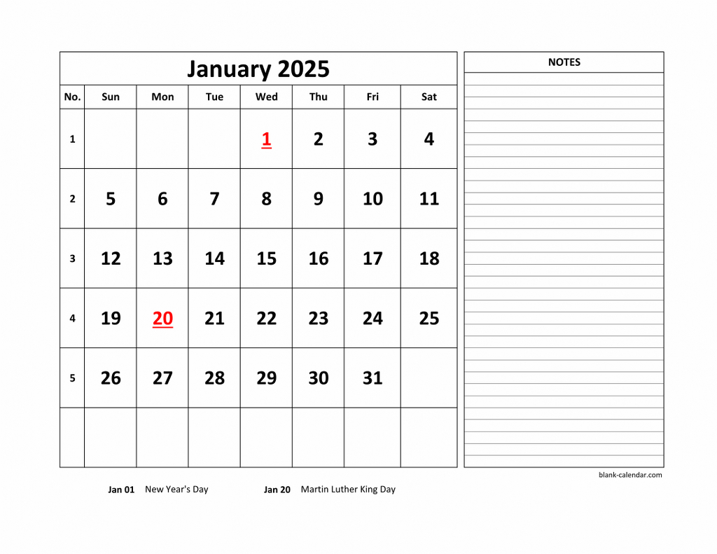 Free Download Printable Calendar 2025, Large Space For Appointment intended for Astronomy 2025 Calendar Printable