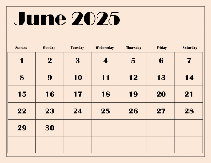 Give Me June Calendar 2025