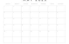 Free Printable 2025 Blank Calendar Templates (All 12 Months) for June Blank Printable Calendar 2025