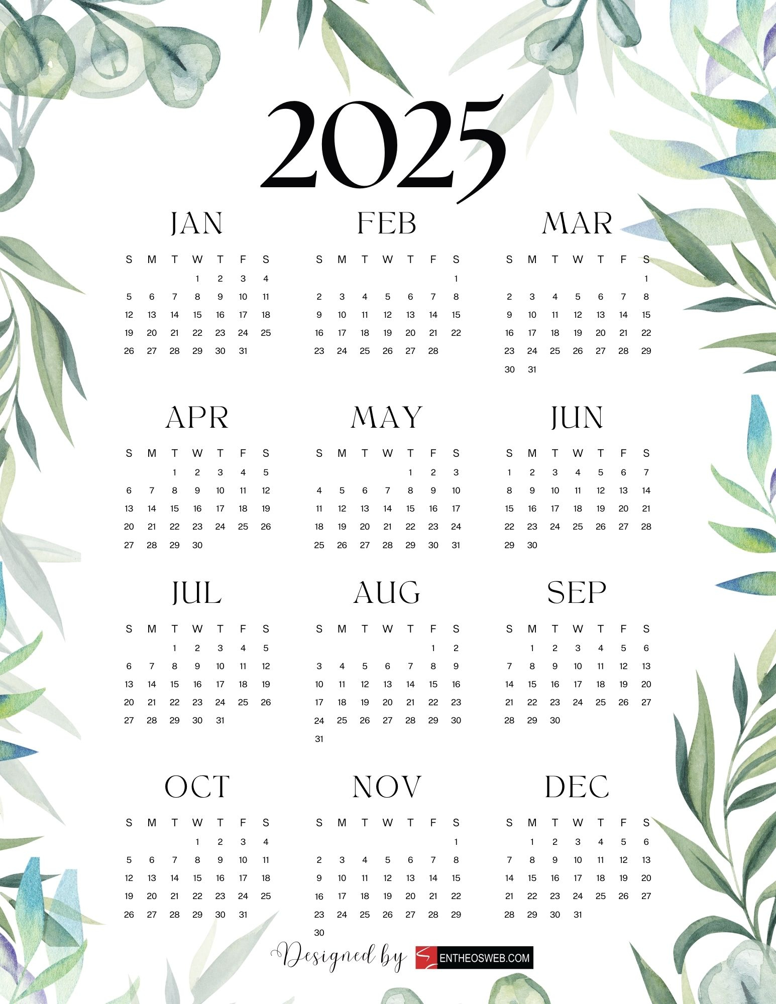Free Printable 2025 Calendars #Free Printable 2025 Calendars in Patterned 2025 Easel Calendar Printable