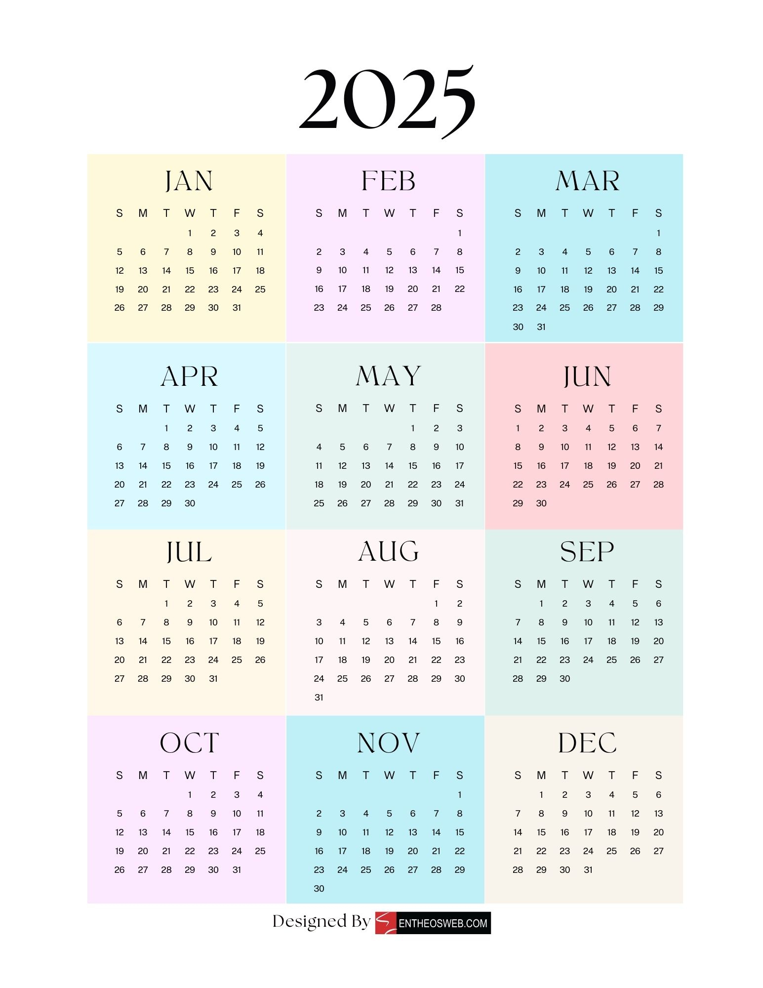 Free Printable 2025 Calendars #Free Printable 2025 Calendars with Motivationals 2025 Calendar Printable