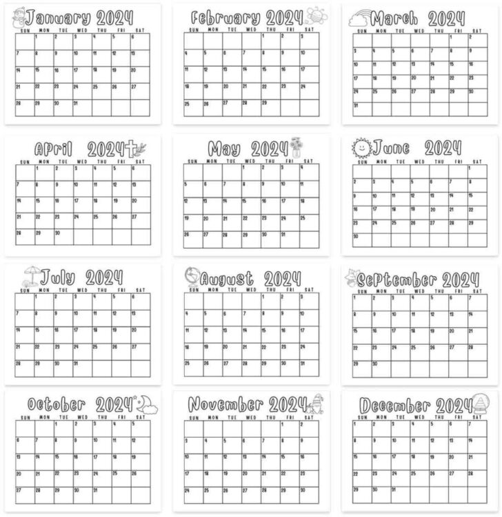 Poorly Drawn Lines 2025 Calendar Printable