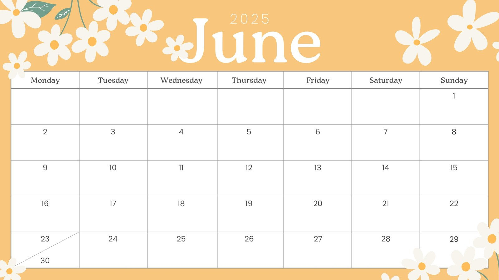 Free Printable, Custom June 2025 Calendar Templates | Canva throughout June Editable Calendar 2025