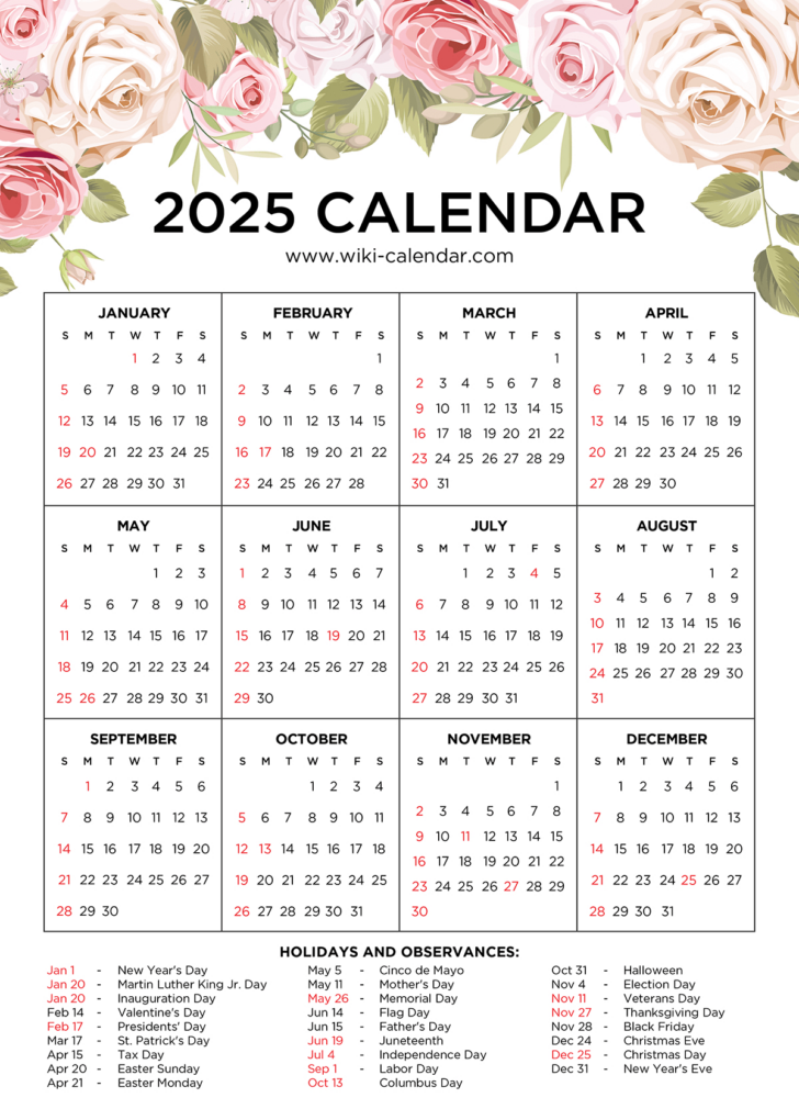 No Clucks Given 2025 Calendar Printable