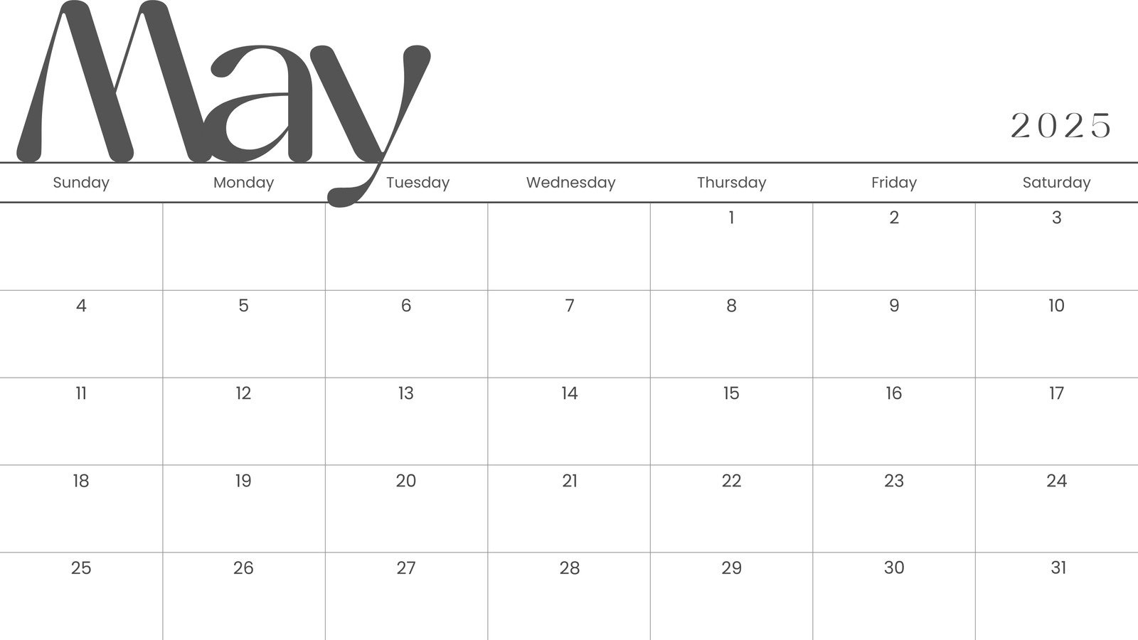 Free To Edit And Print May 2025 Calendar Templates | Canva in Year of Modern Witchcraft 2025 Calendar Printable