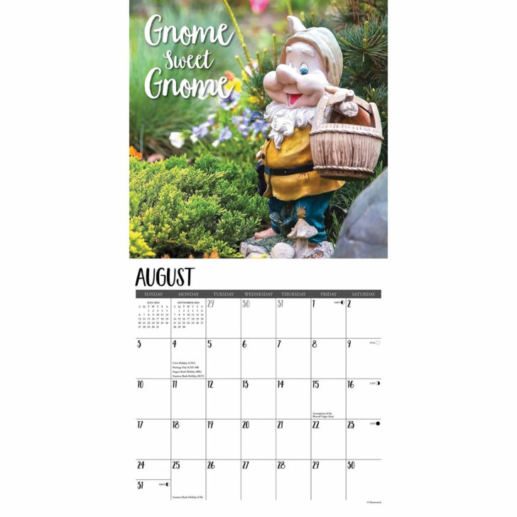 Gnome Life 2025 Calendar Printable