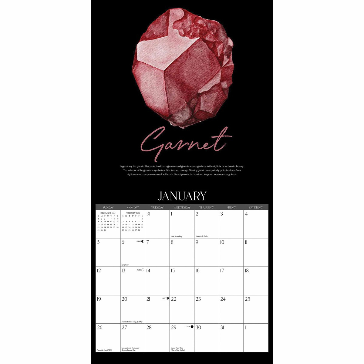 Gemstones Calendar 2025 intended for Gemstones 2025 Calendar Printable