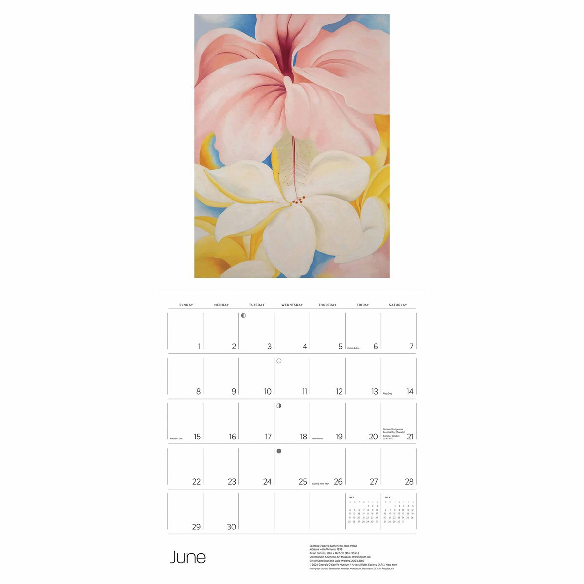 Georgia O&amp;#039;Keeffe Calendar 2025 regarding Georgia 2025 Calendar Printable