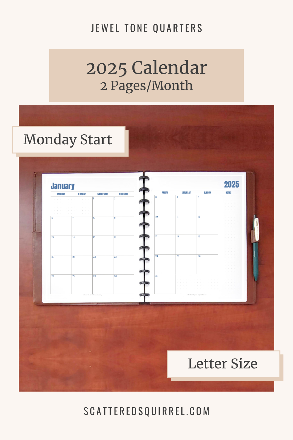 Get Your 2025 Calendars Now!!! - Scattered Squirrel with regard to Jewels 2025 Calendar Printable