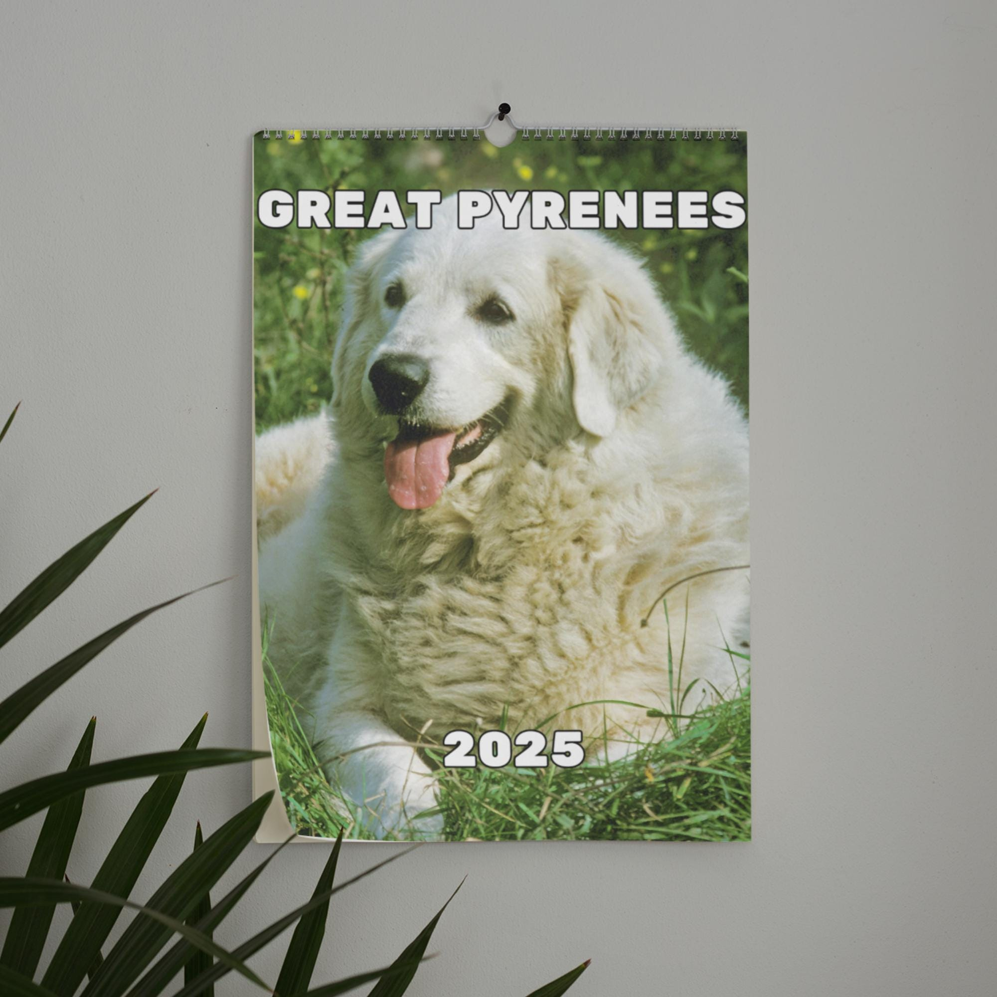 Great Pyrenees Wall Calendar 2025 - Etsy inside Great Pyrenees 2025 Calendar Printable