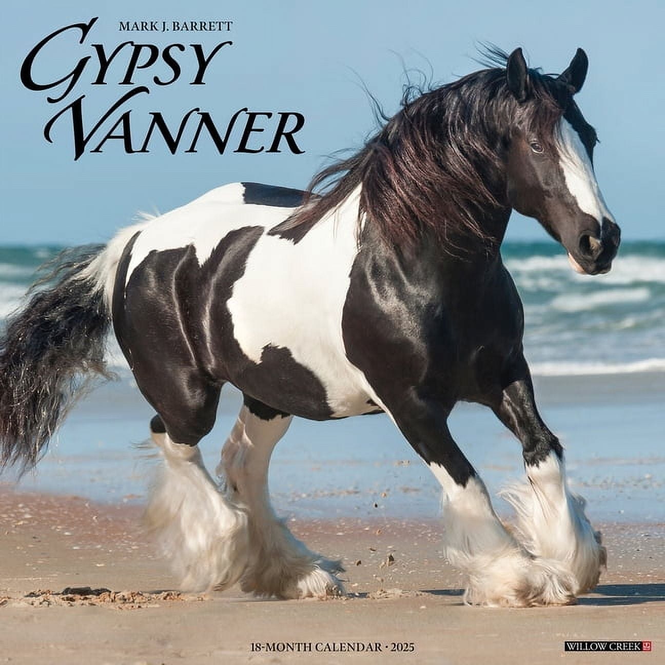 Gypsy Vanner Horse 2025 Wall Calendar with Clydesdales Horses 2025 Calendar Printable