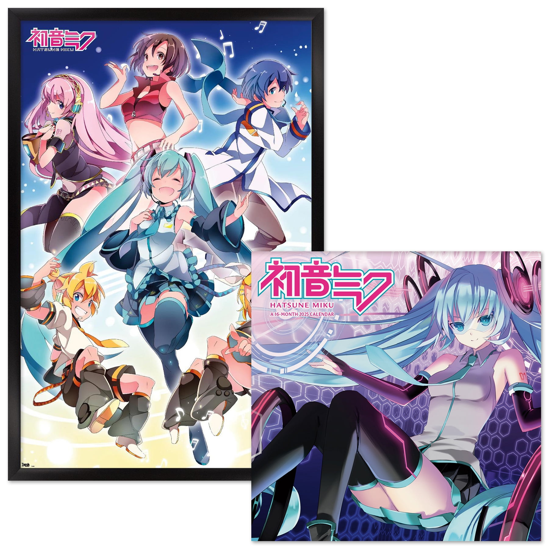 Hatsune Miku Framed Poster And 2025 Calendar with regard to Hatsune Miku 2025 Calendar Printable