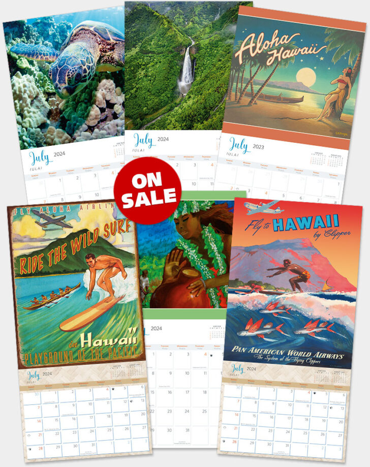 Experience Aloha Ray Art 2025 Calendar Printable