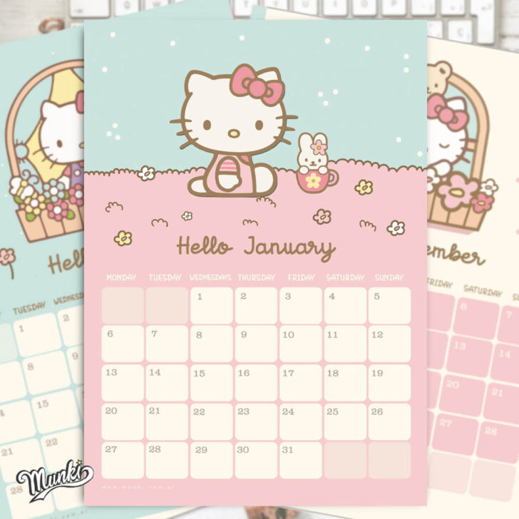 Cat Chat 2025 Calendar Printable