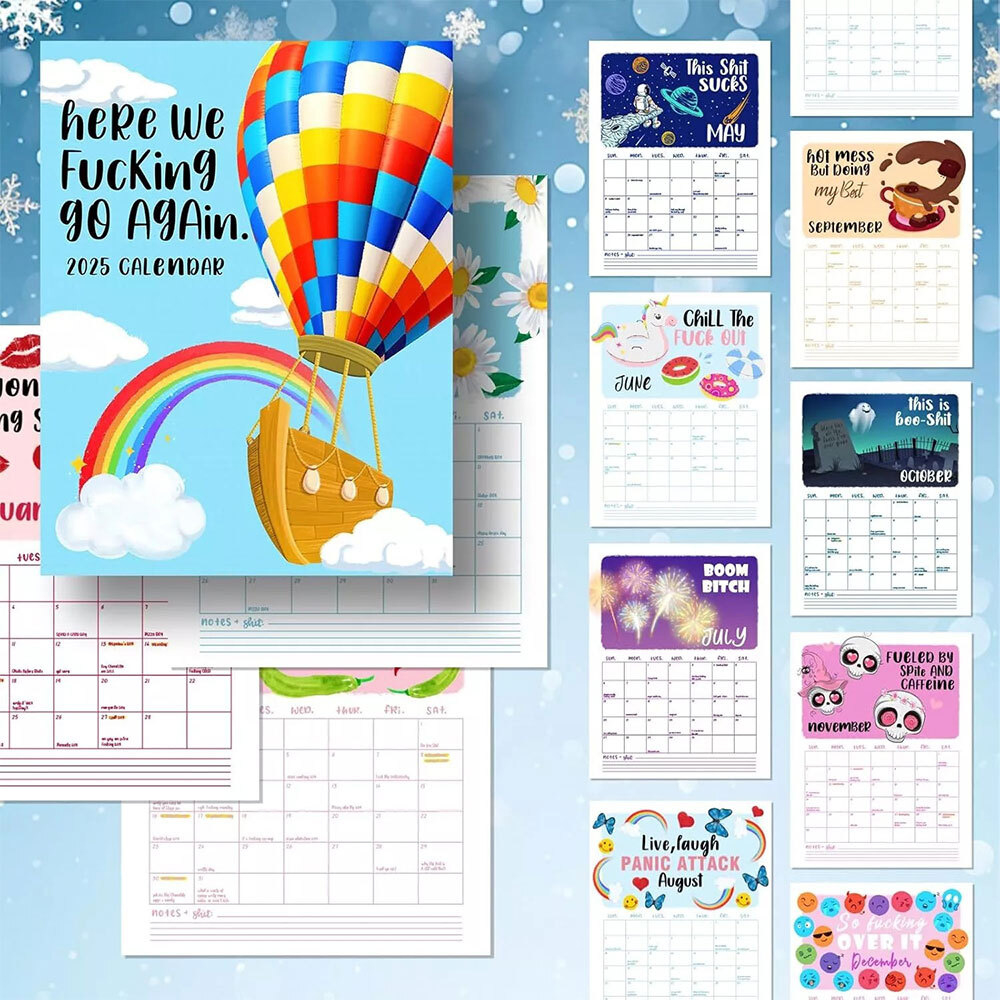 Here We Fucking Go Again 2025 Calendar Au Stock | Ebay Australia with Chill the Fck Out 2025 Calendar Printable