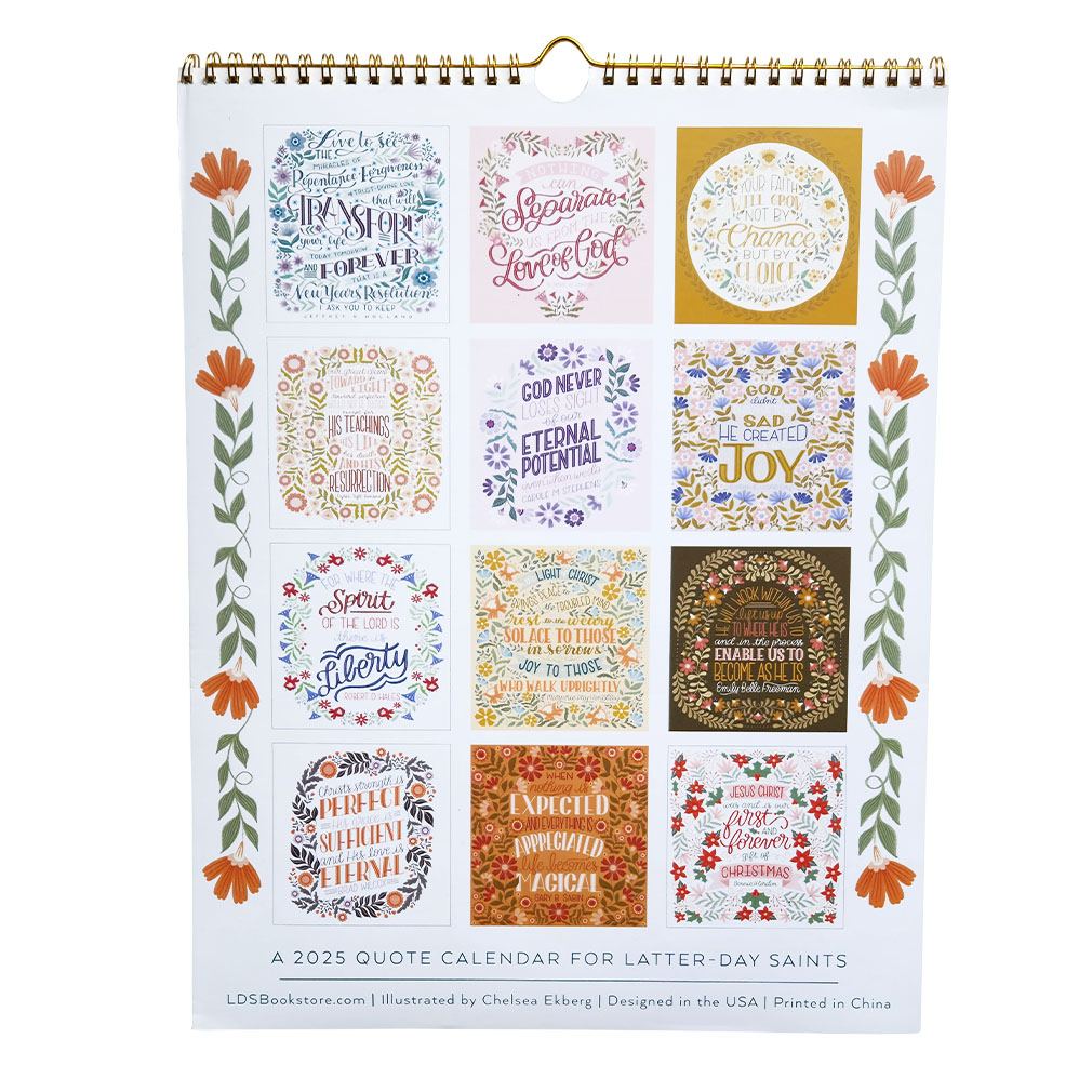 Higher Joy 2025 Calendar | Lds Wall Calendar with So God Made A Dog 2025 Calendar Printable