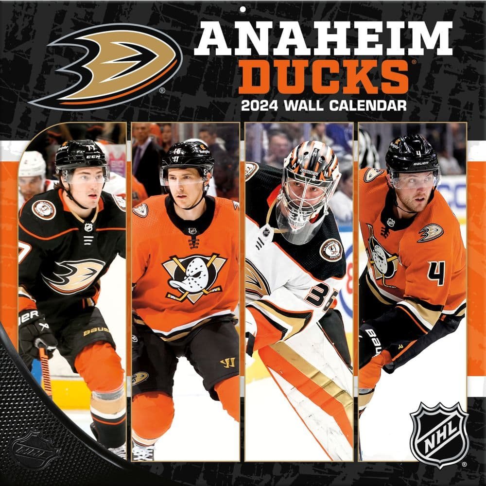 Hockey throughout NHL Anaheim Ducks 2025 Calendar Printable