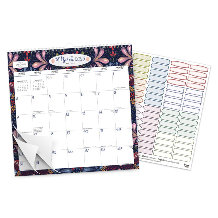 House of Turnowsky Spiral 2025 Calendar Printable