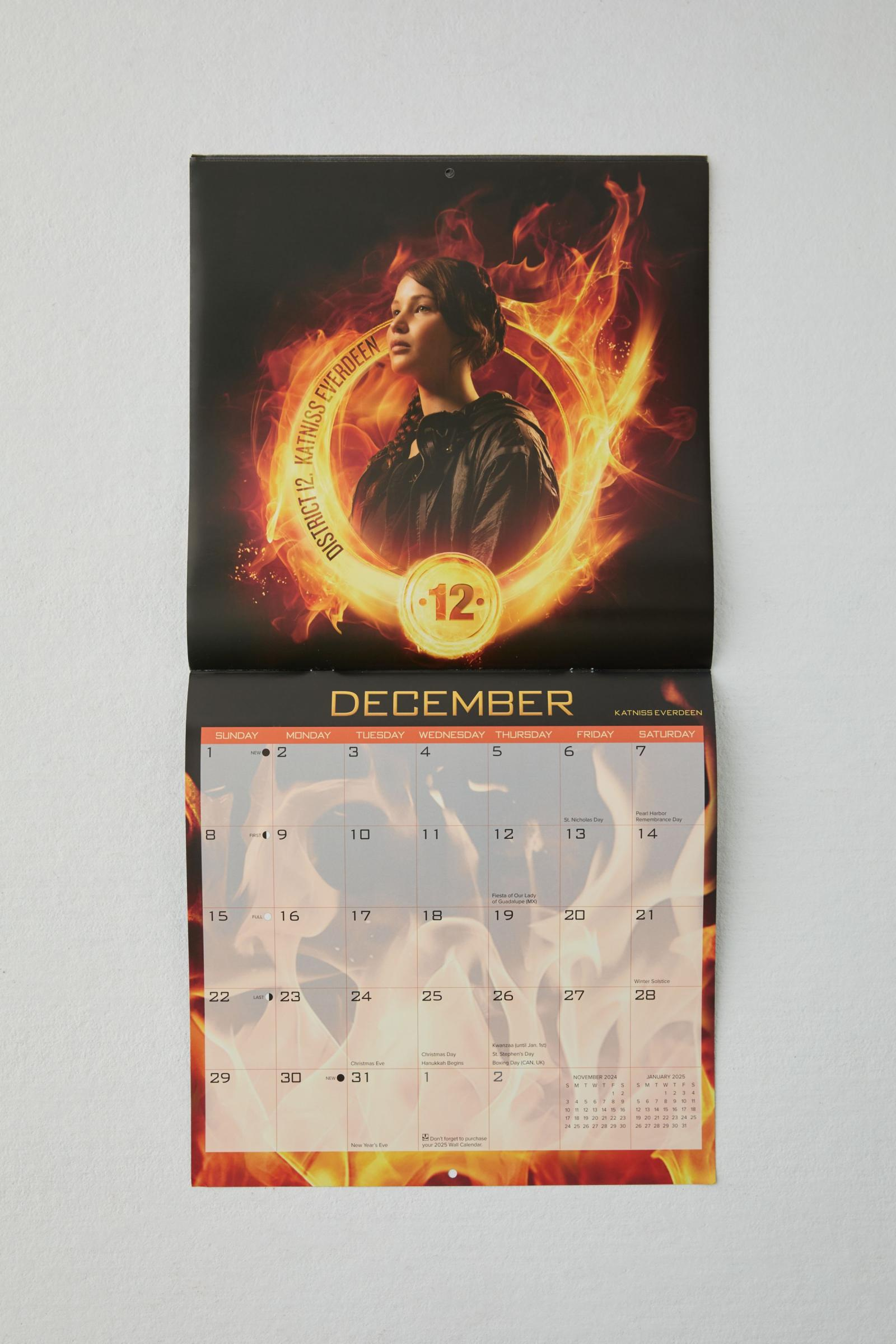 Hunger Games 2025 Wall Calendar | Urban Outfitters Australia within Hunger Games 2025 Calendar Printable