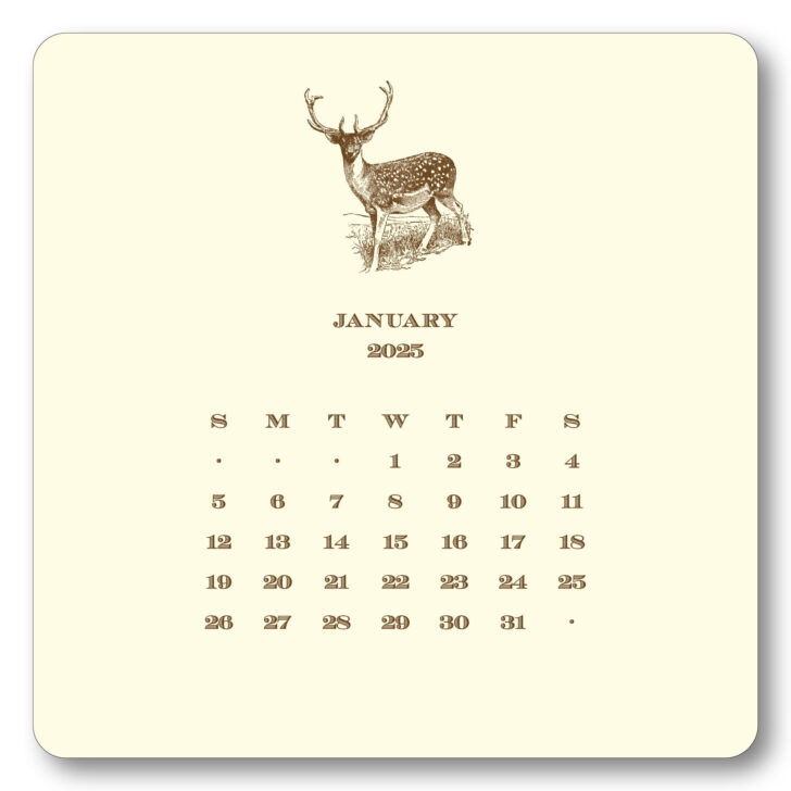 In the Wild America Outdoorsman 2025 Calendar Printable