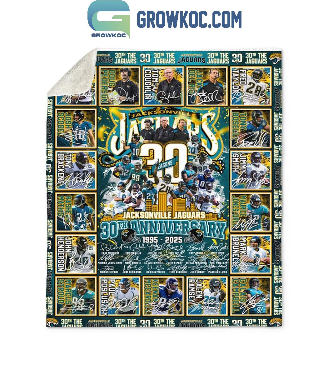 Jacksonville Jaguars 30Th Anniversary 1995-2025 Thank You Fleece with Nfl Jacksonville Jaguars 2025 Calendar Printable