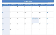 June 2025 Calendar -Calendar.best regarding June National Days Calendar 2025