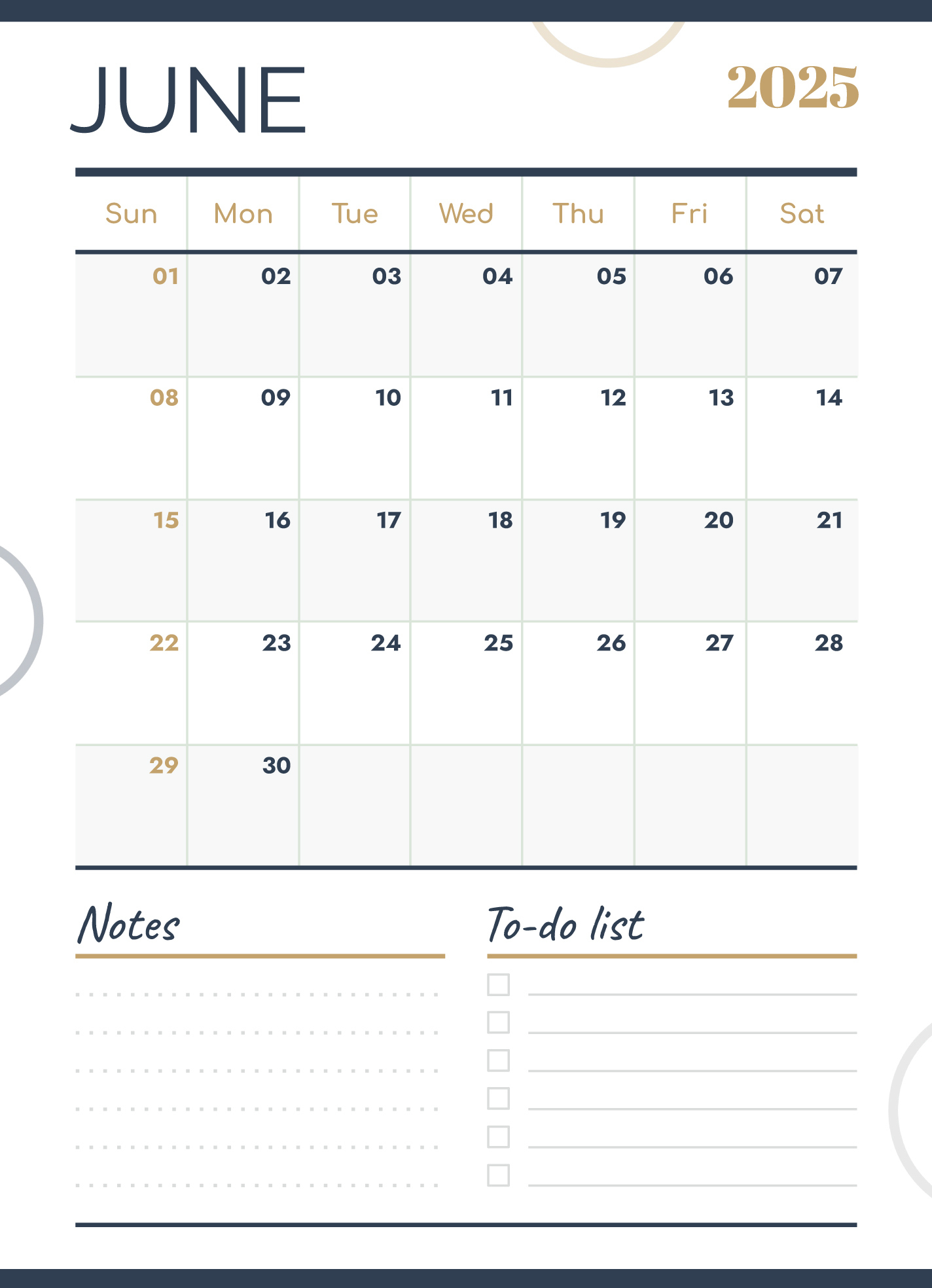June 2025 Calendar Free Google Docs Template - Gdoc.io throughout Google Calendar June 2025