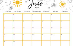 June 2025 Calendars – 107 Free Printables | Printabulls with June Printable Monthly Calendar 2025