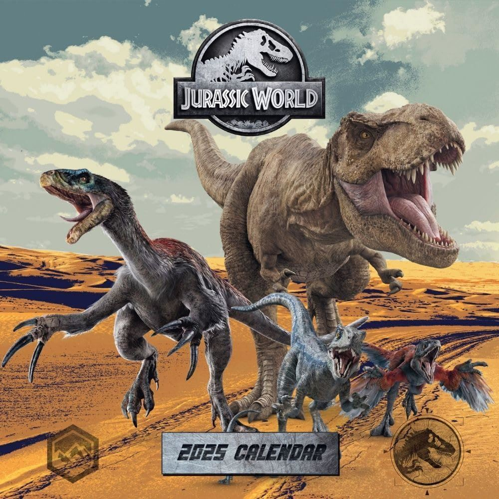 Jurassic World 2025 Square Calendar with regard to Jurassic World 2025 Calendar Printable