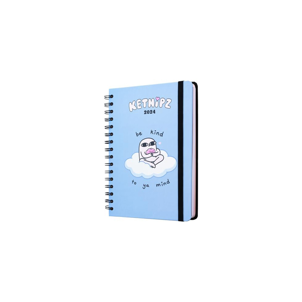 Ketnipz A5 2024 Week To View Diary | January 2024 - December 2024 in Ketnipz 2025 Calendar Printable