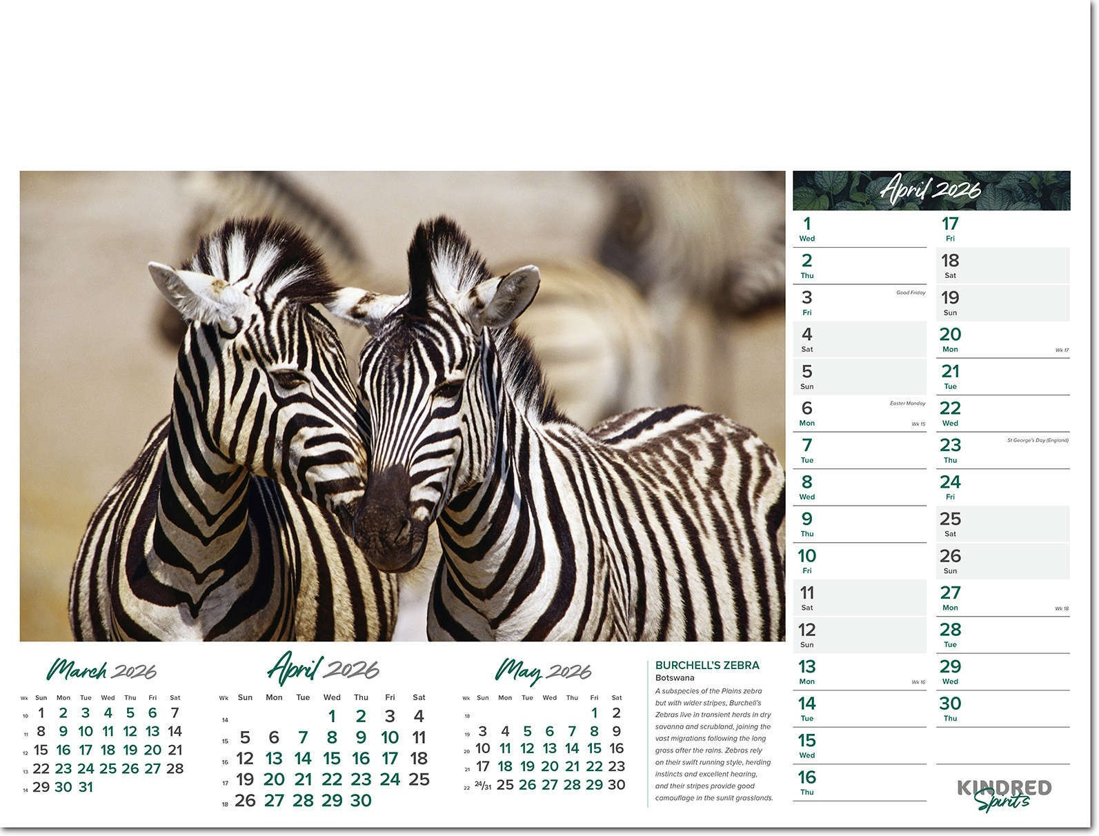 Kindred Spirits Promotional Calendar 2026 - Rose Calendars with regard to Kindred Spirits 2025 Calendar Printable