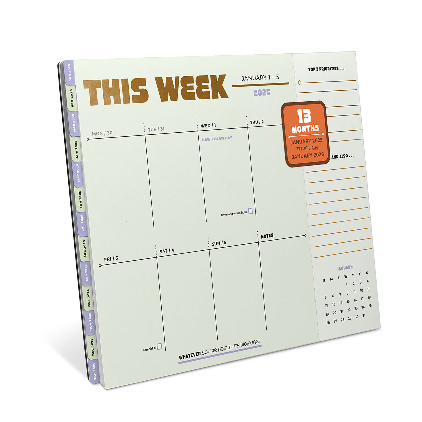 Knock Knock 2025 Weekly Desktop Calendar With Tabs - Calendars throughout Knock Knock 2025 Calendar Printable