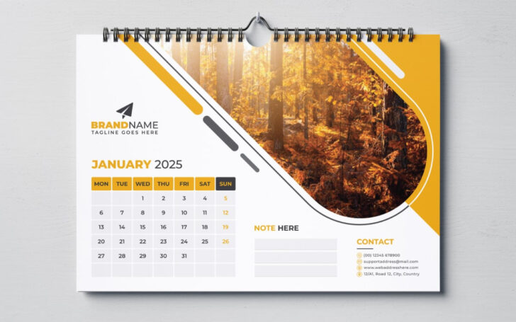 Country Roads 2025 Calendar  Printable
