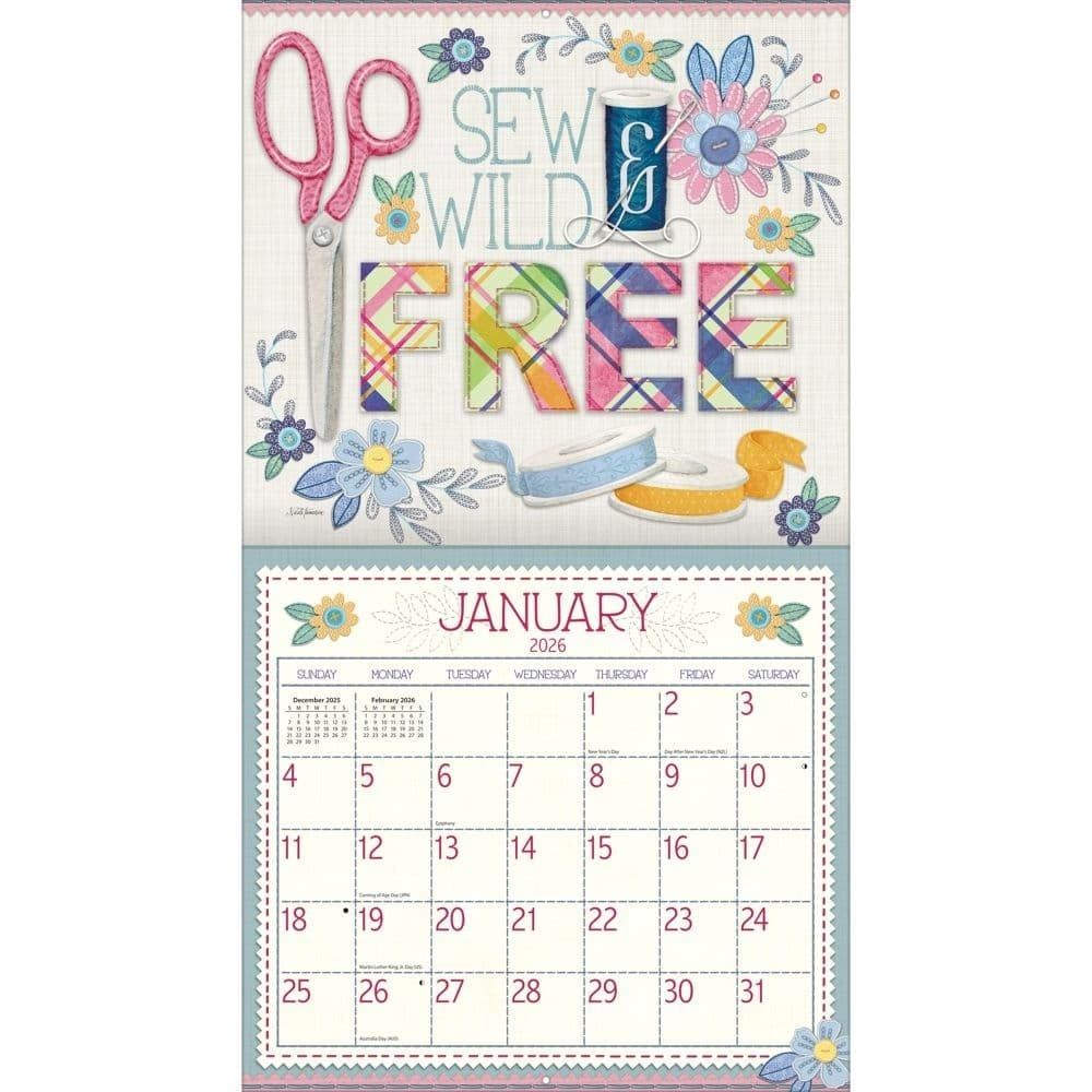 Lang Handmade Happiness Kalender 2026 - The Lang Store regarding Handmade Happiness By Nicole Tamarin 2025 Calendar Printable