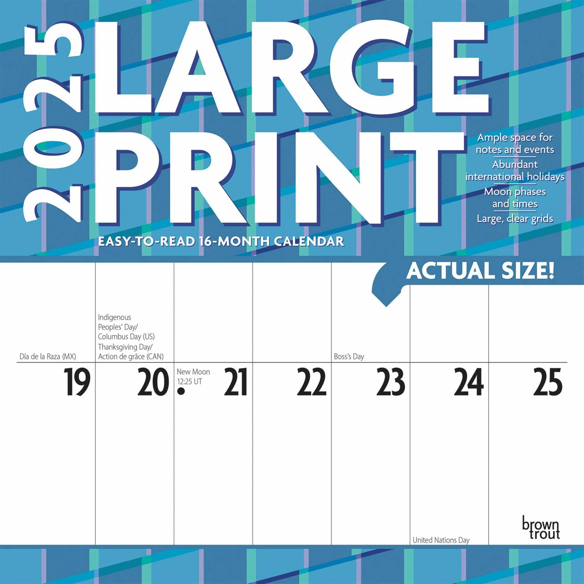 Large Print Calendar 2025 pertaining to Mammoth Grid 2025 Calendar Printable
